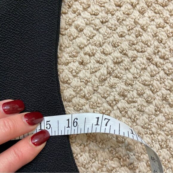 Ladies Long‎ Sleeve Scalloped Cuff and Hem Black Dress Size XL - Picture 11 of 13